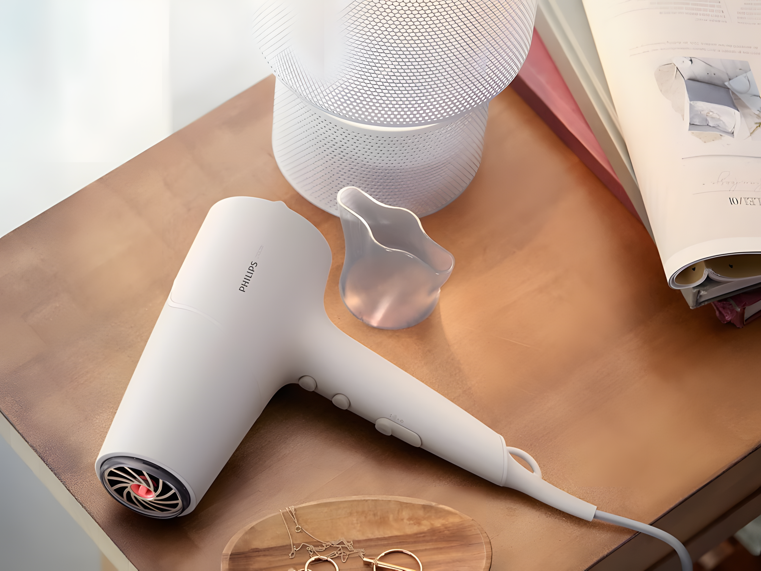 Suszarka do Włosów PhilipBHD501/00, Szybkie suszenie ThermoProtect Marka Philips