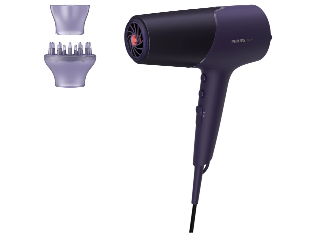 Suszarka do Włosów Philips BHD514/00, Szybkie suszenie ThermoProtect Model BHD514/00