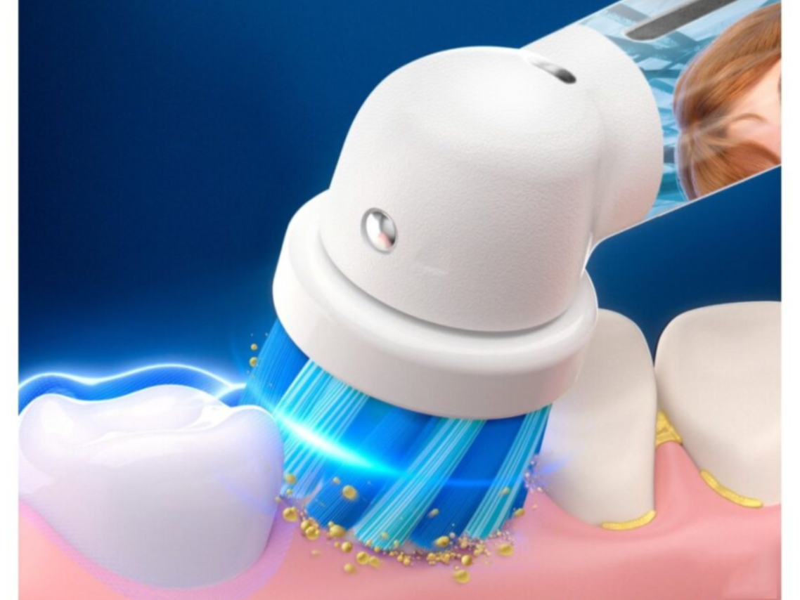 Szczoteczka Elektryczna dla Dzieci Oral-B Vitality Pro Frozen + 4 końcówki Wyrób medyczny nie