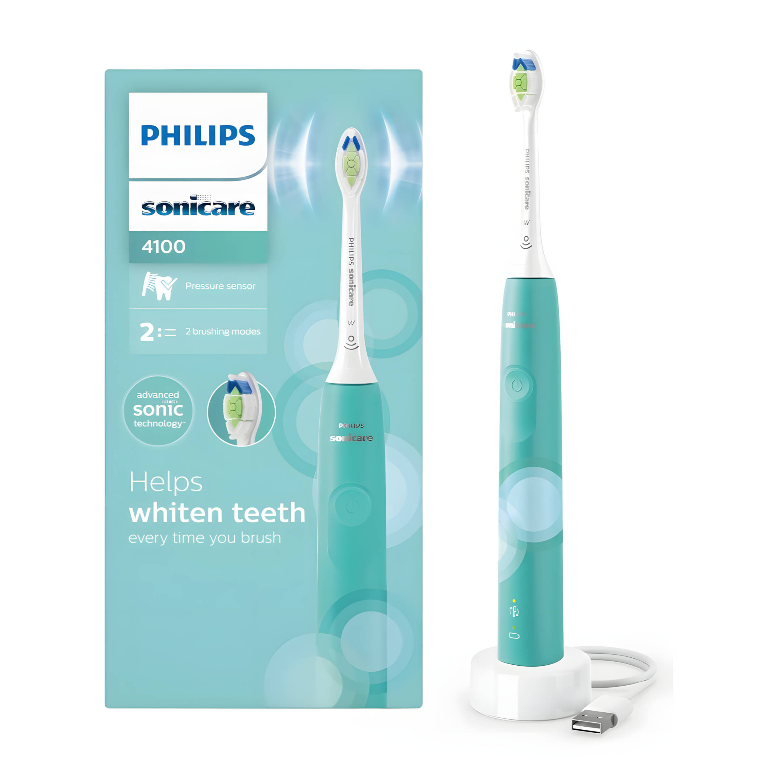 Szczoteczka Soniczna do Zębów Philips Sonicare 4100 HX3689/43 Turkosowa