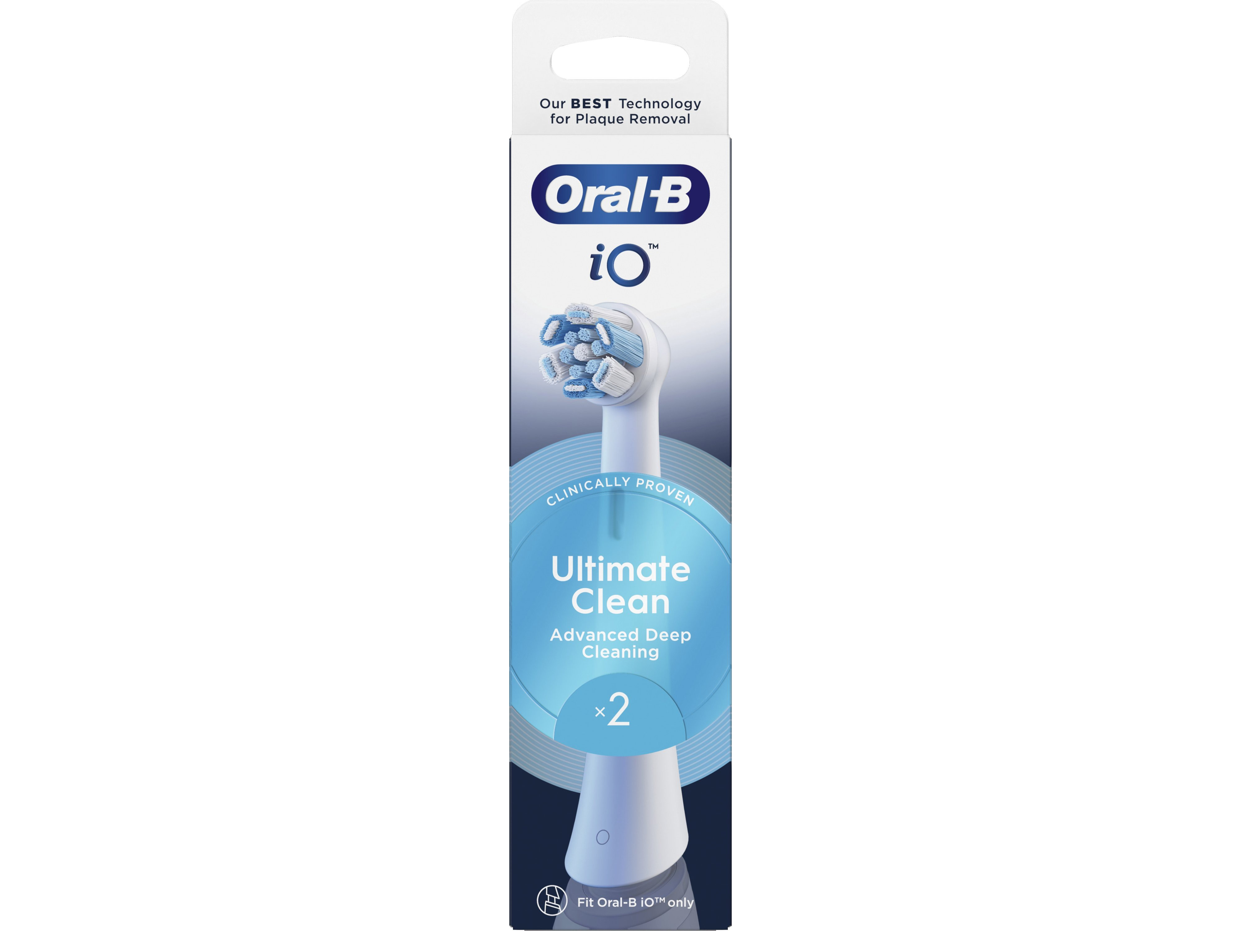 Oryginalne Końcówki Oral-B iO Ultimate Clean 2szt. - Białe Stan opakowania oryginalne