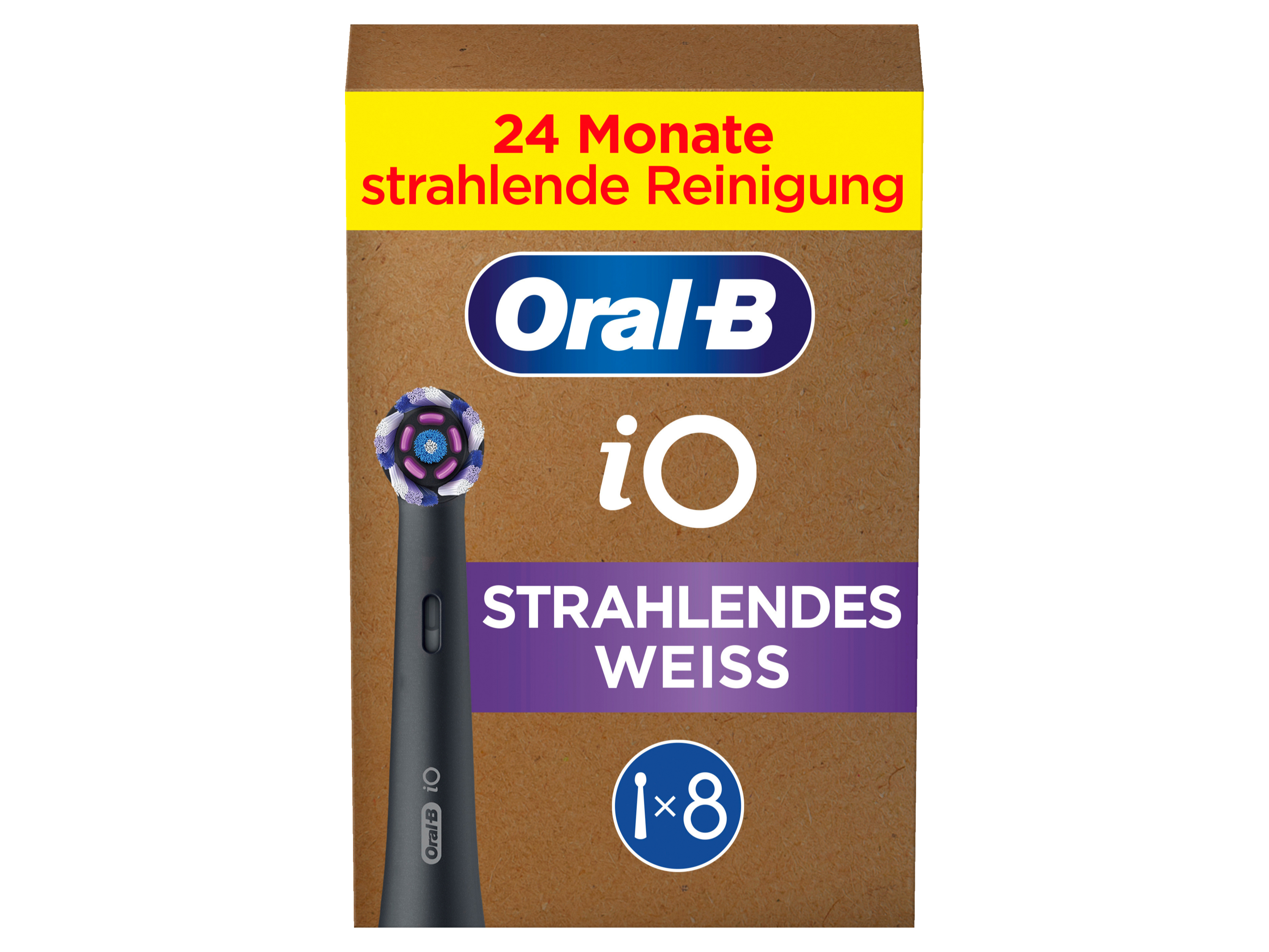Końcówki do Szczoteczki Elektrycznej Oral-B iO Radiant Black Oryginał 8szt. Kod producenta Oral-B iO Radiant White Black 8szt