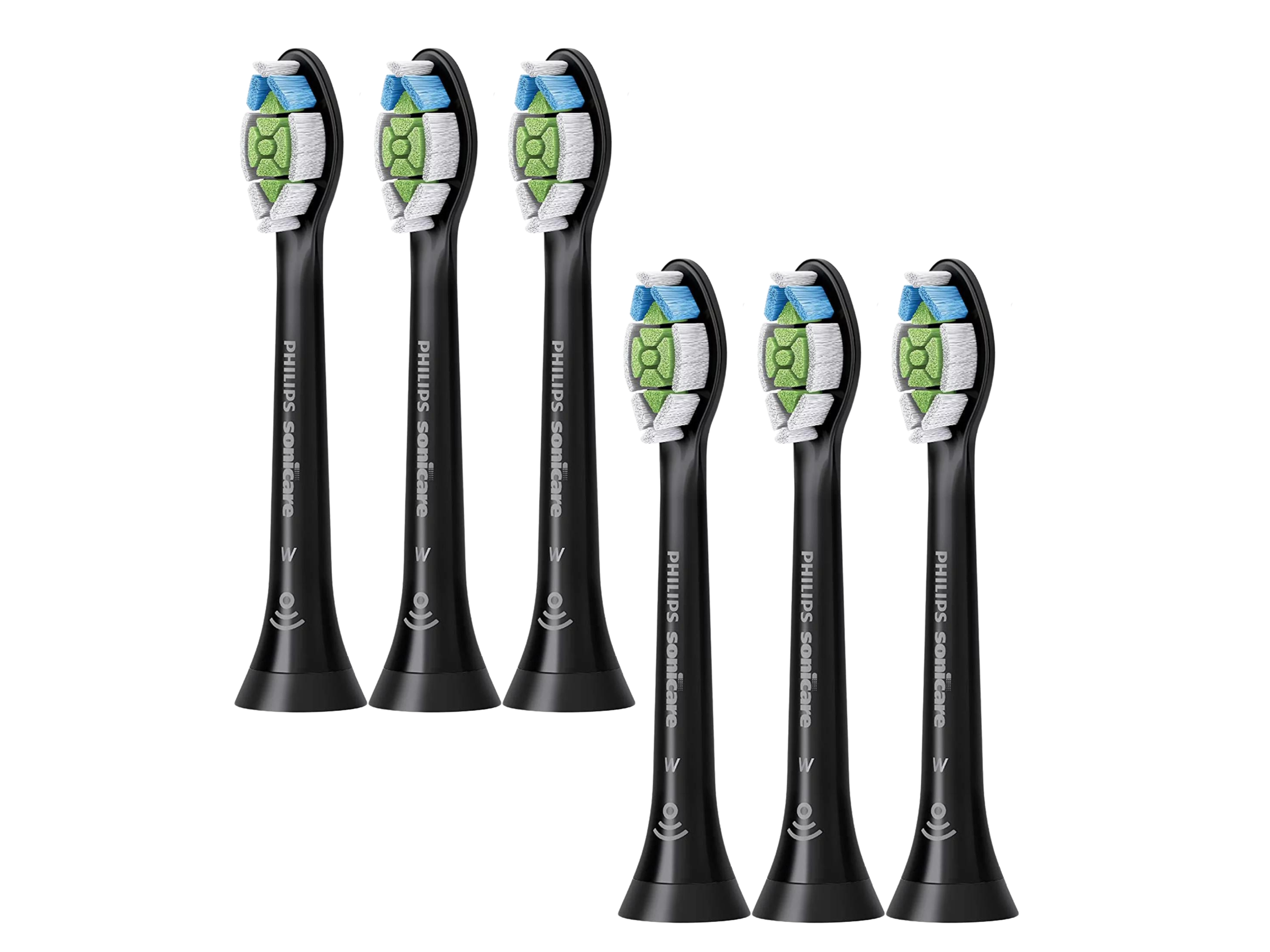 6 Końcówek do Szczoteczek Philips Sonicare HX6066/88 Optimal White - Czarne Wyrób medyczny nie