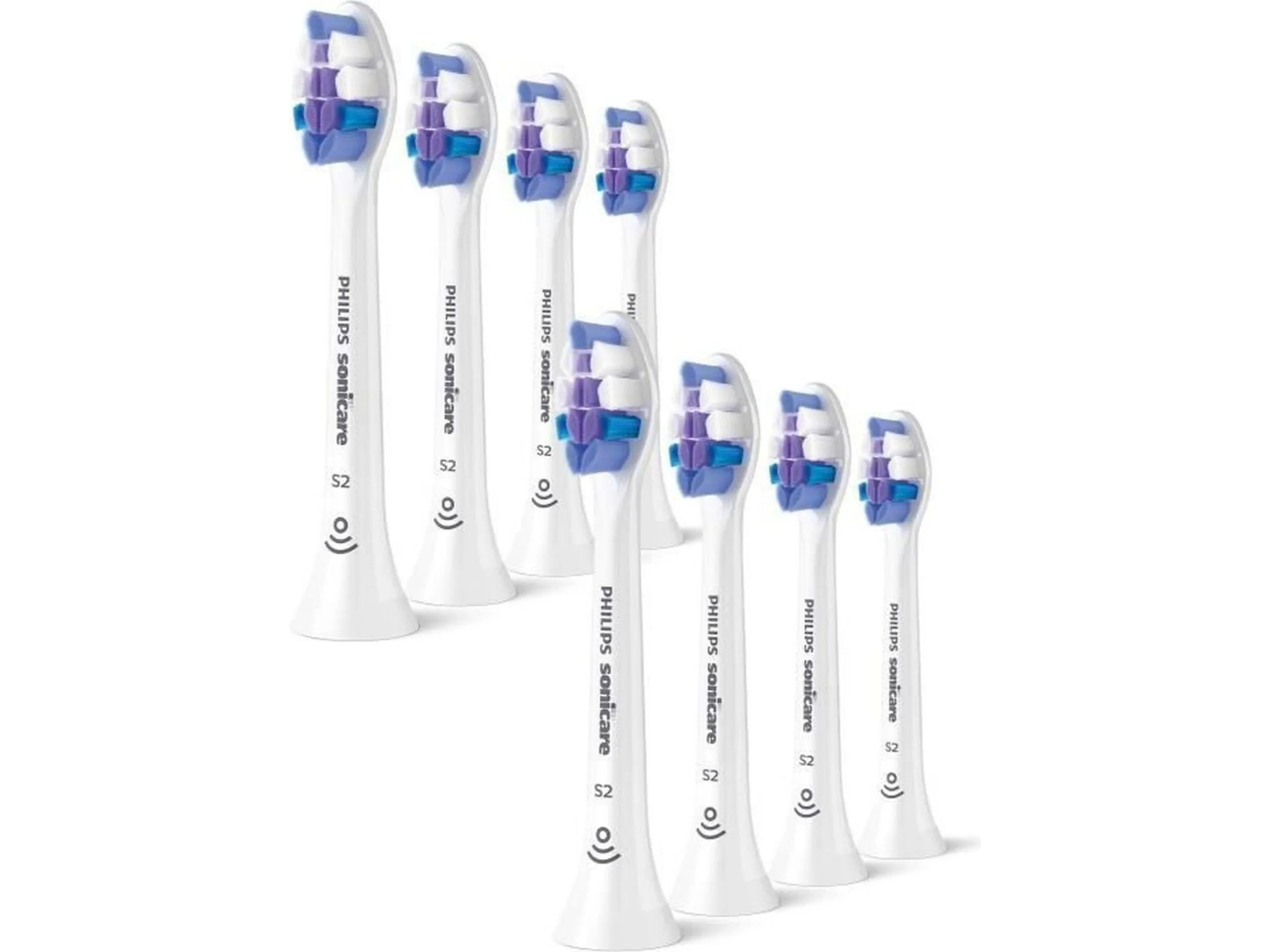 Końcówki do Szczoteczki Philips Sonicare S2 Sensitive 8-pak - Białe Stan opakowania oryginalne
