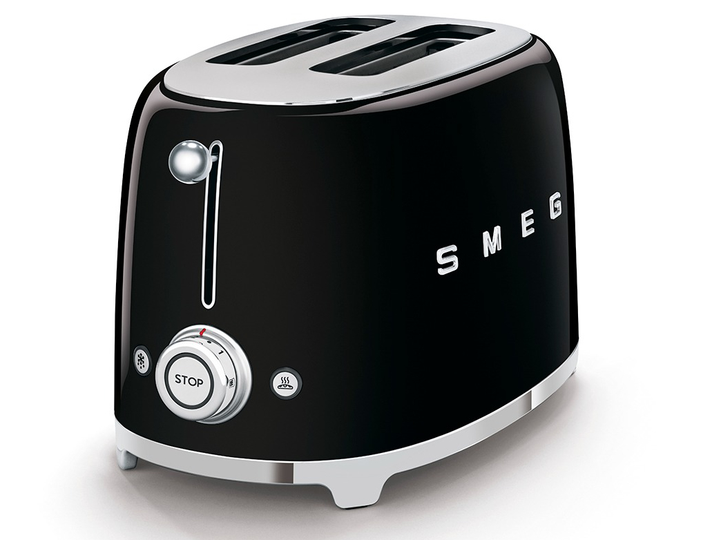 TOSTER NA 2 KROMKI Smeg TSF01BLEU Czarny Retro 950 W regulacja opiekania Marka Smeg