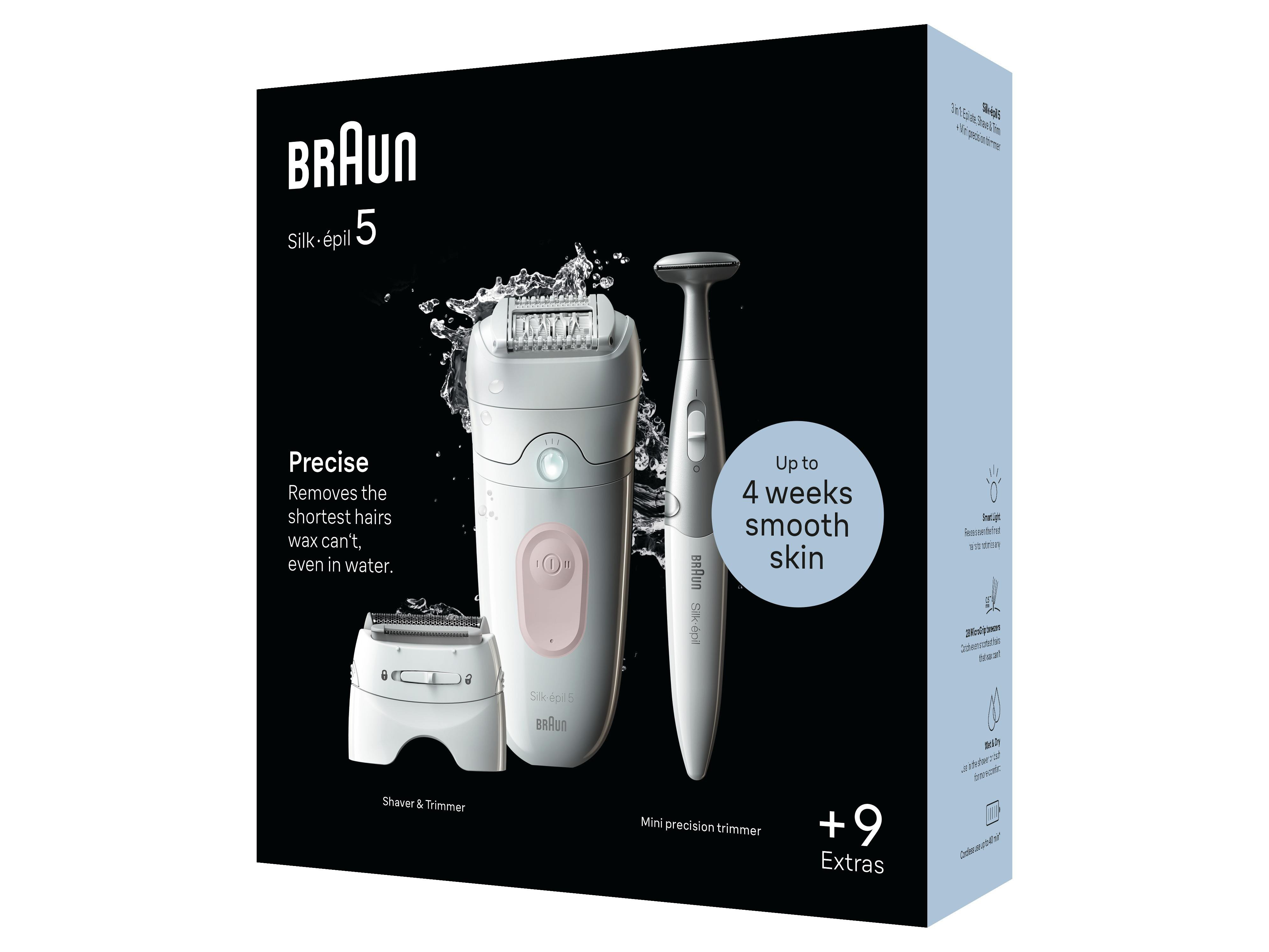 DEPILATOR Braun Silk epil 5 5 230 na mokro Golenie Trymer Pęsety 50 min Marka Braun