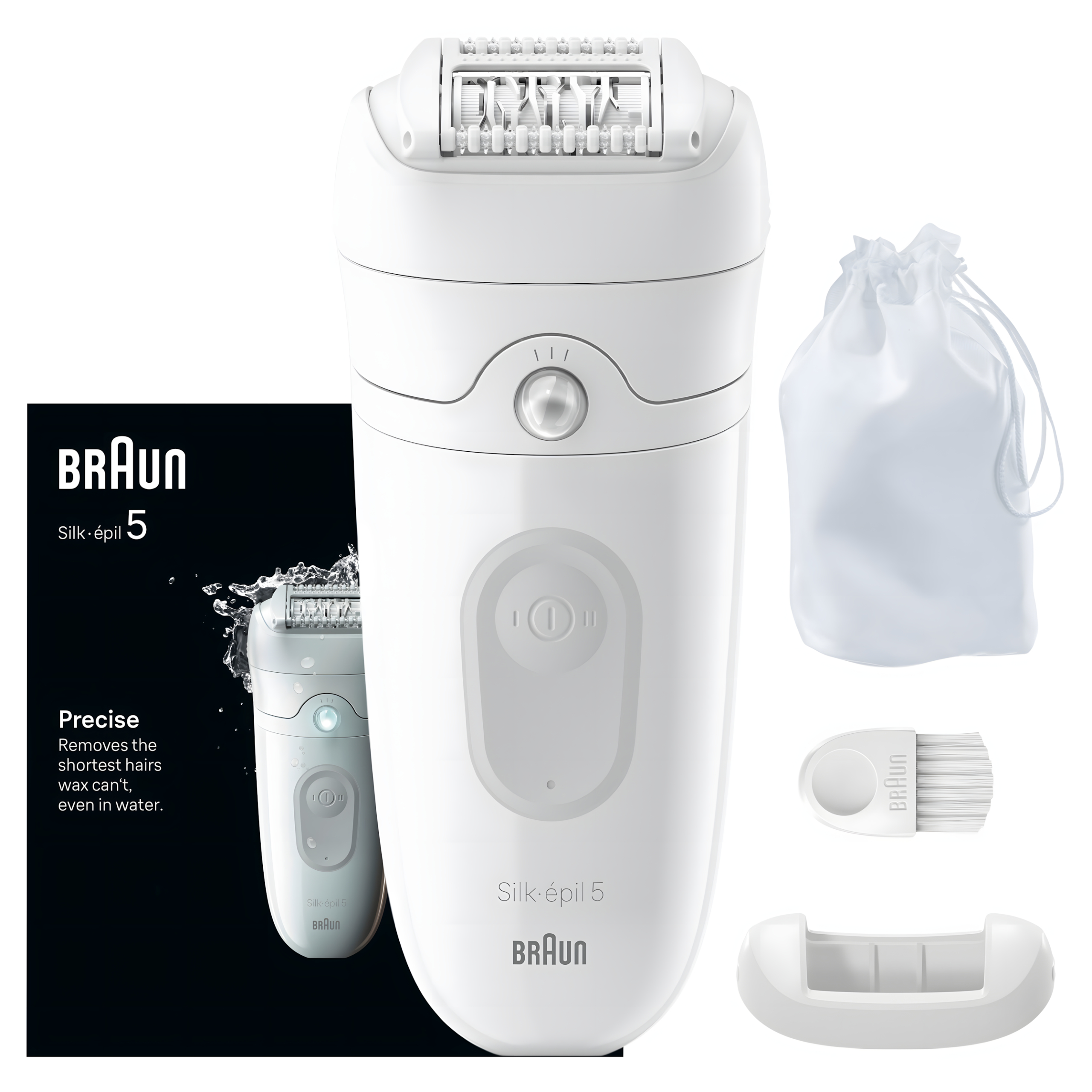DEPILATOR Braun Silk Epil 5011 na mokro Wodoodporny z oświetleniem Biały