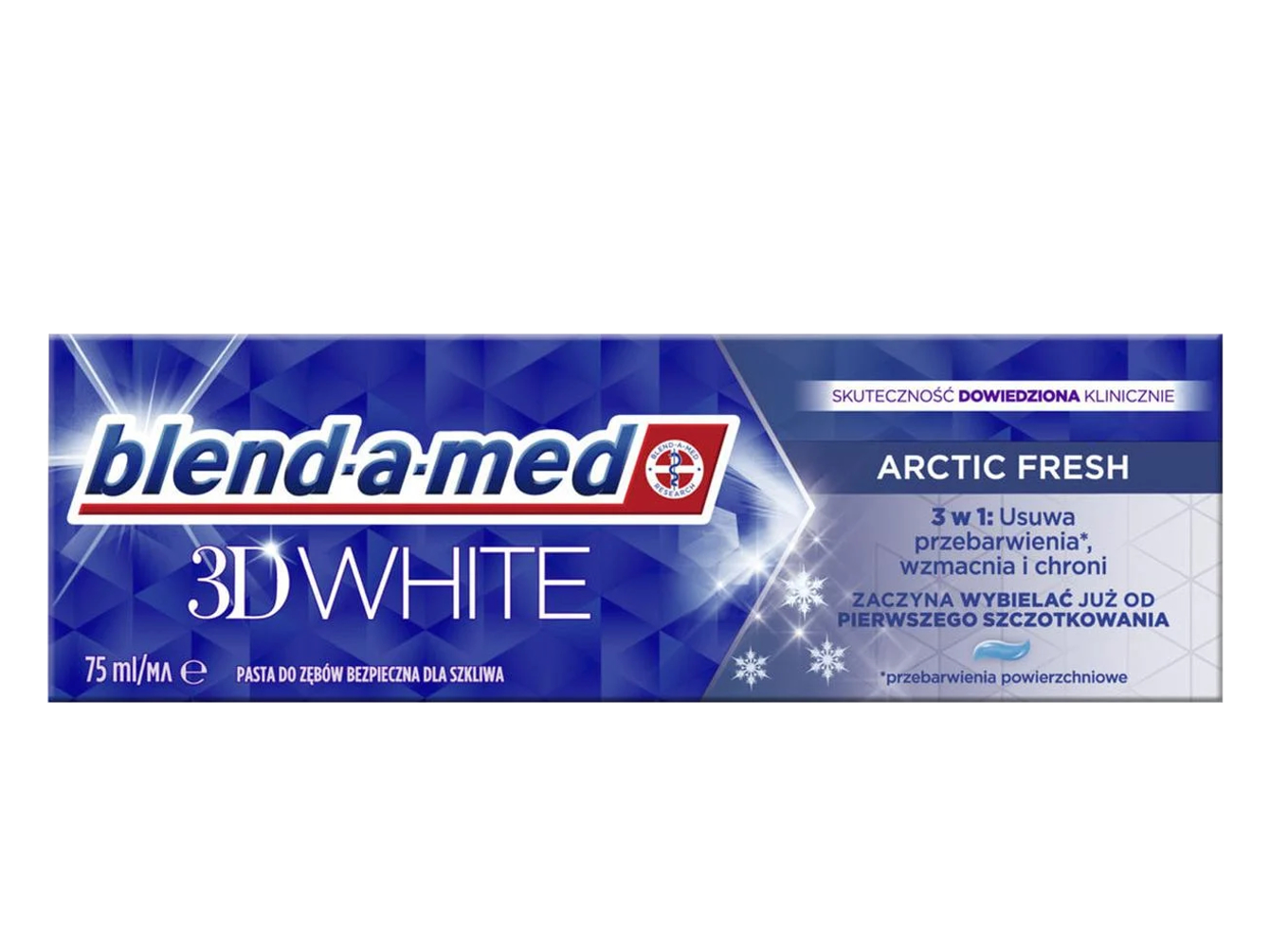 Blend-A-Med 3D White Arctic Fresh Pasta Do Zębów 75ML Wybielająca 5 szt. Smak Miętowy