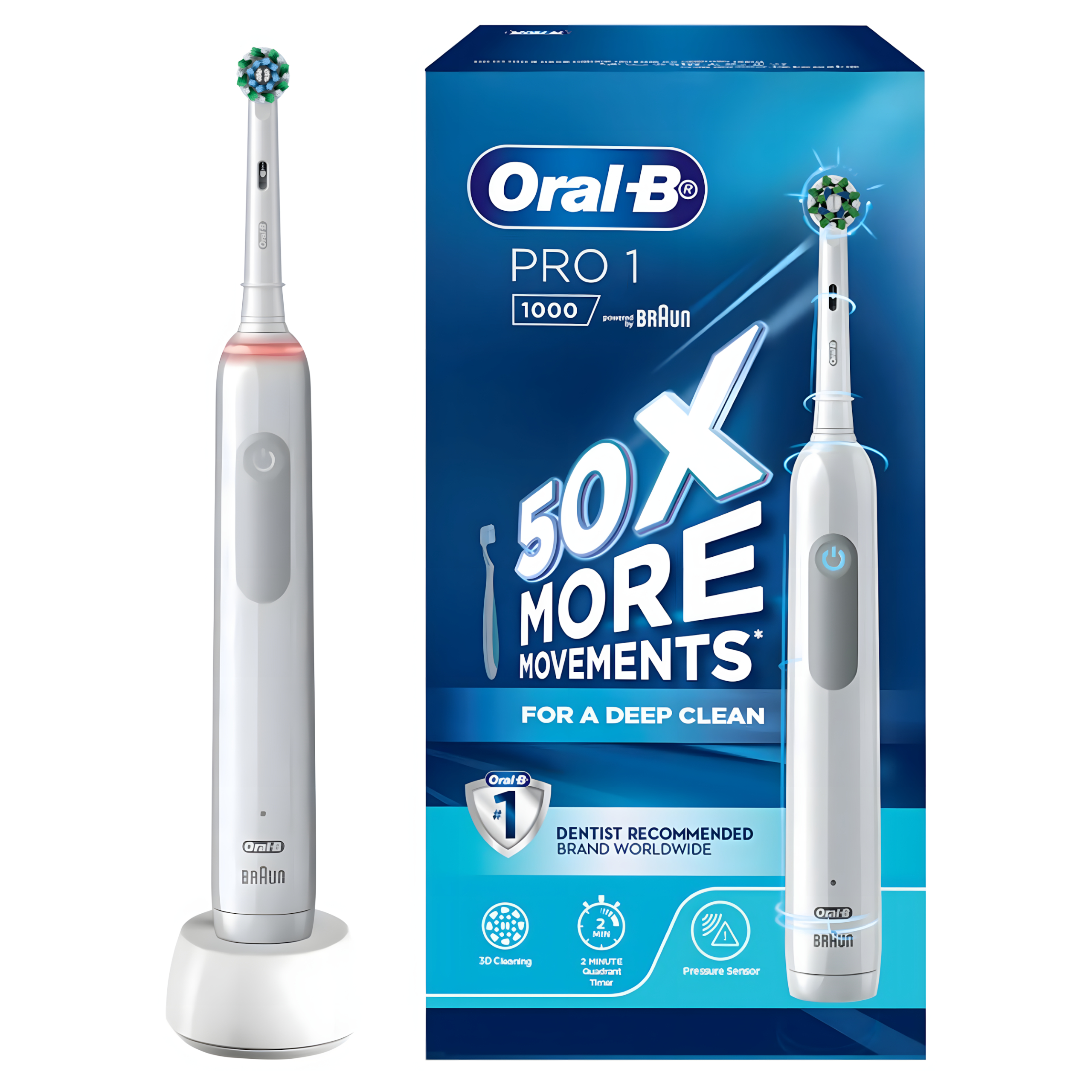 Szczoteczka Elektryczna do Zębów Oral-B Pro Series 1 1000 Biała