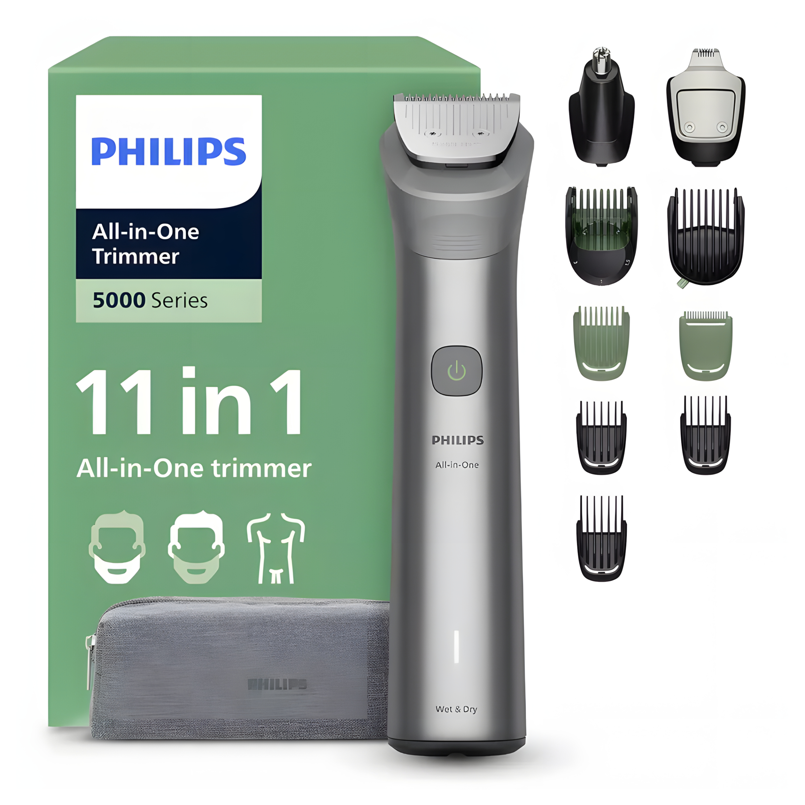 Trymer Philips All-in-One 5000 MG5941/15 11w1 120 min wodoodporny