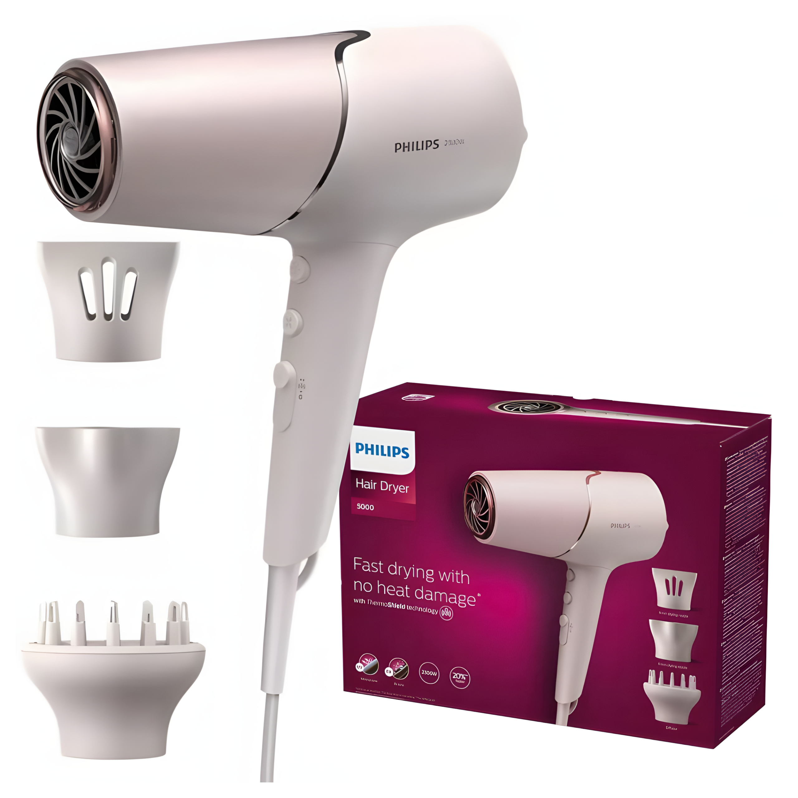 Suszarka Philips BHD530/20 2300W jonizacja ThermoShield dyfuzor