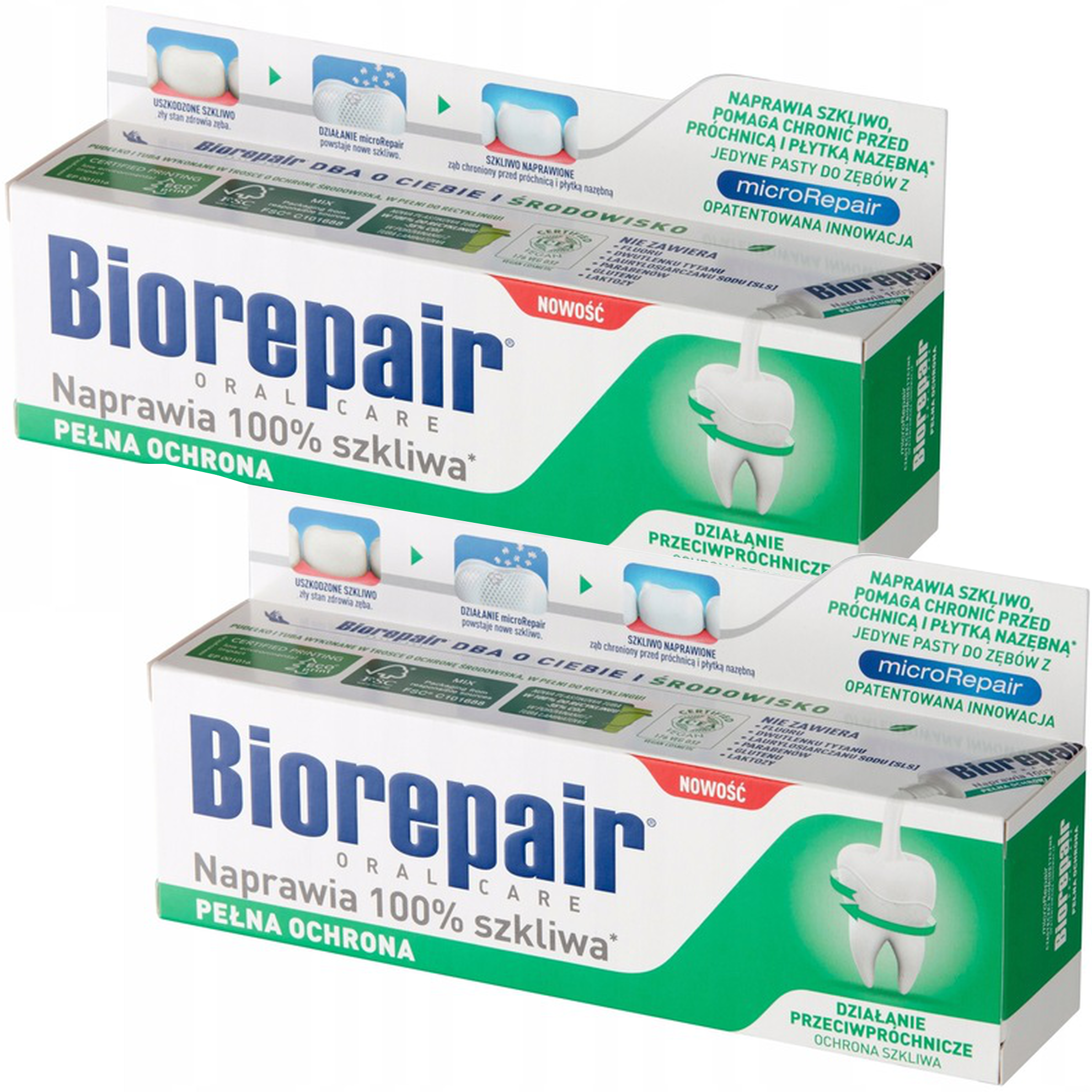 2 Pasta do Zębów BioRepair Total Protective Repair Marka BioRepair