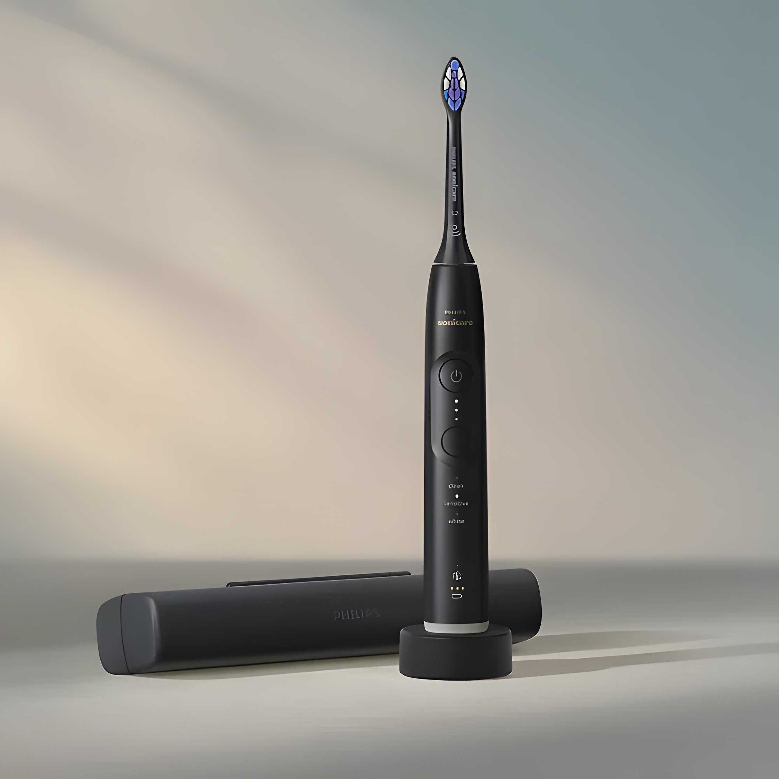 Elektryczna Szczoteczka Soniczna do Zębów Philips Sonicare HX7411/10 Czarna Stan opakowania oryginalne