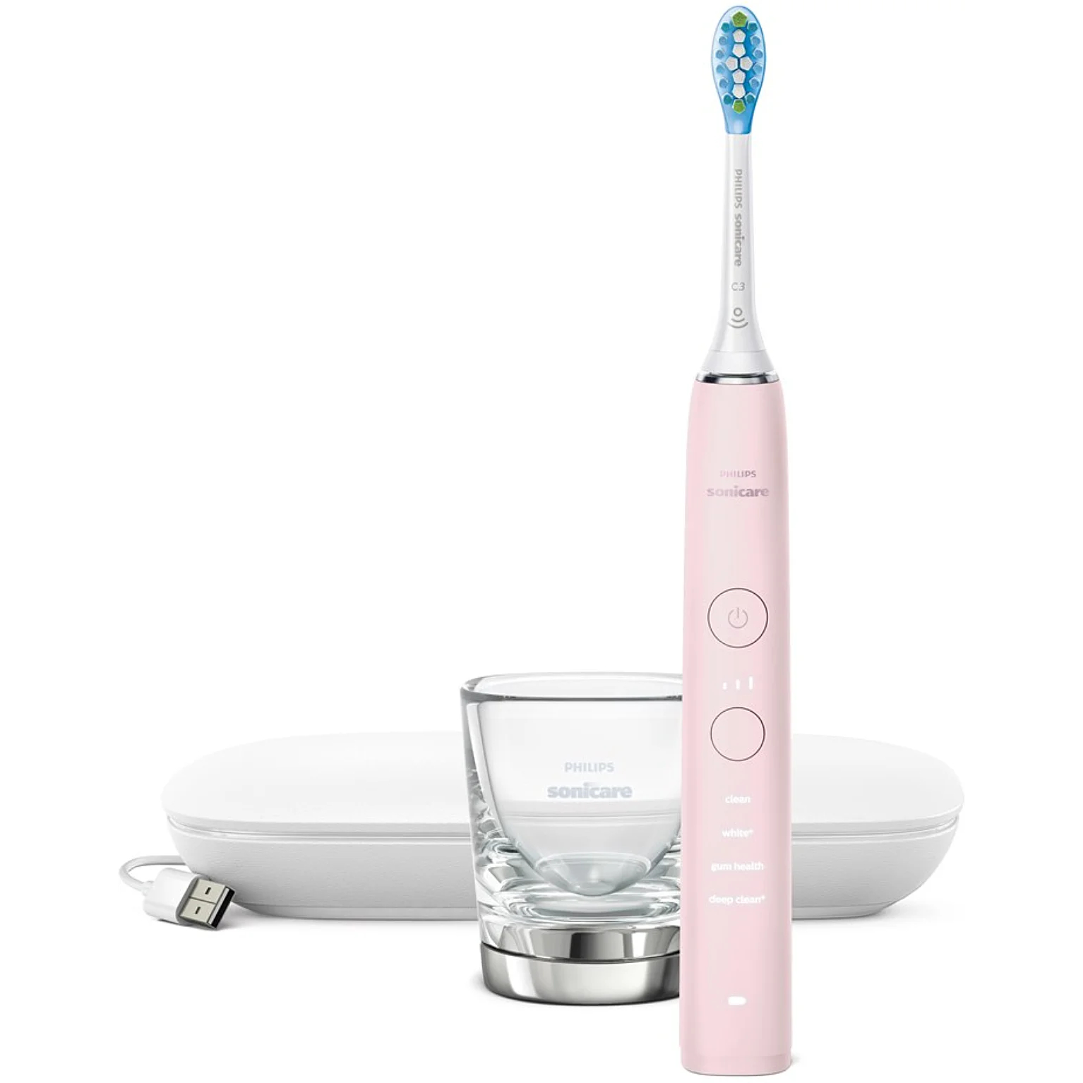 Szczoteczka Soniczna do zębów Philips Sonicare Diamond Clean 9000 - Różowa Stan opakowania oryginalne