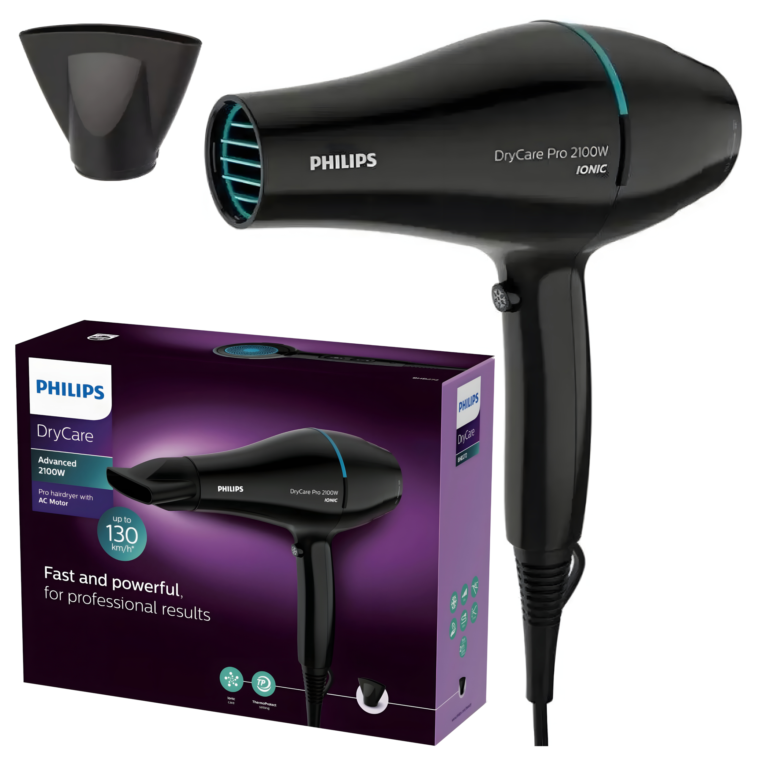 Suszarka DO Włosów Philips DryCare Pro BHD272/00 2100W AC jonizacja